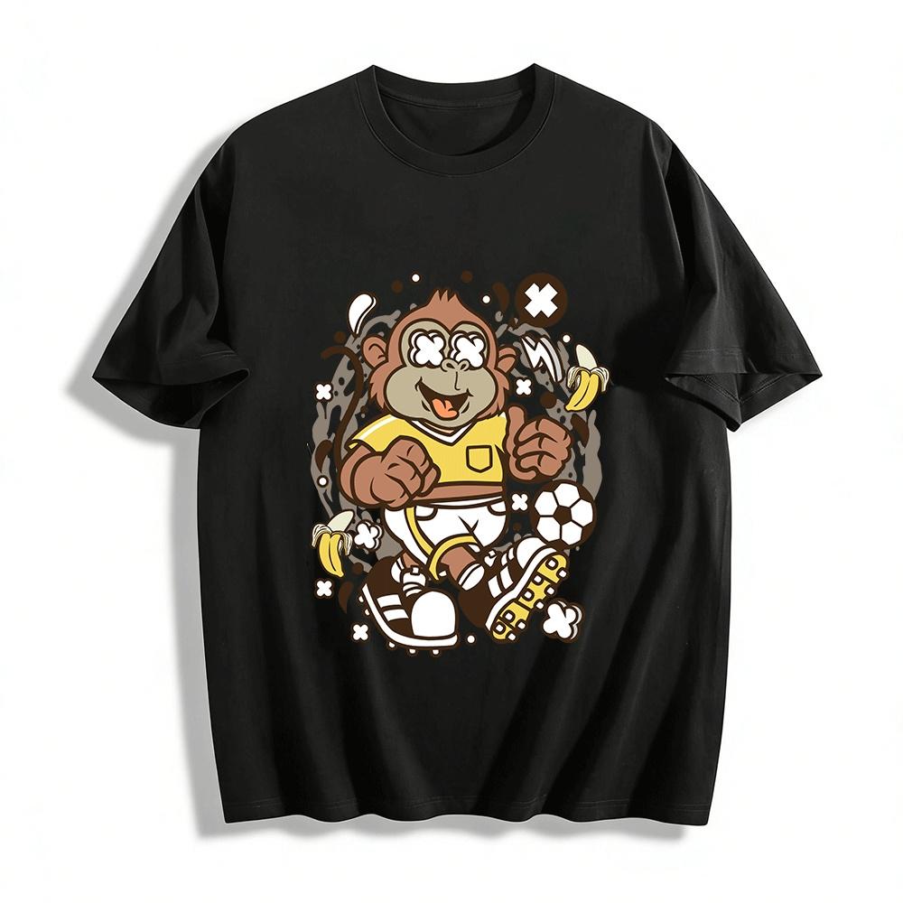 Funny Soccer Monkey Print Short Sleeve Casual Sports Cartoon T-Shirt Pure cotton T-shirt XXS
Funny Soccer Monkey Print Short Sleeve Casual Sports Cartoon T-Shirt Pure cotton T-shirt XXS