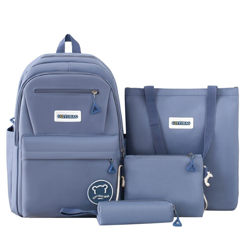 Простой и универсальный однотонный студенческий рюкзак для женщин большой вместимости, повседневный рюкзак
Простой и универсальный однотонный студенческий рюкзак для женщин большой вместимости, повседневный рюкзак