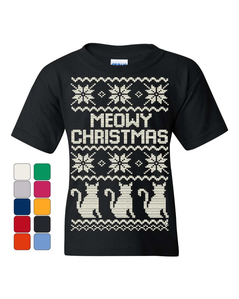 Meowy Christmas Youth Tee Cat Christmas Xmas Ugly Sweakids boys T-Shirt 140
Meowy Christmas Youth Tee Cat Christmas Xmas Ugly Sweakids boys T-Shirt 140