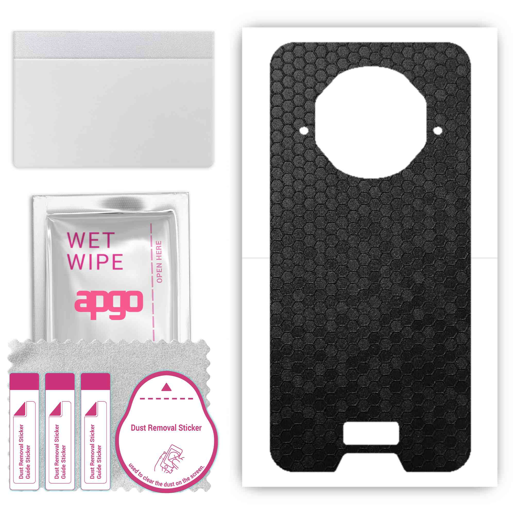 Apgo Protective Skin Sticker для задньої панелі, сумісної з Doogee V10, плівка, фольга, вініл - візерунок, чорні соти
Apgo Protective Skin Sticker для задньої панелі, сумісної з Doogee V10, плівка, фольга, вініл - візерунок, чорні соти