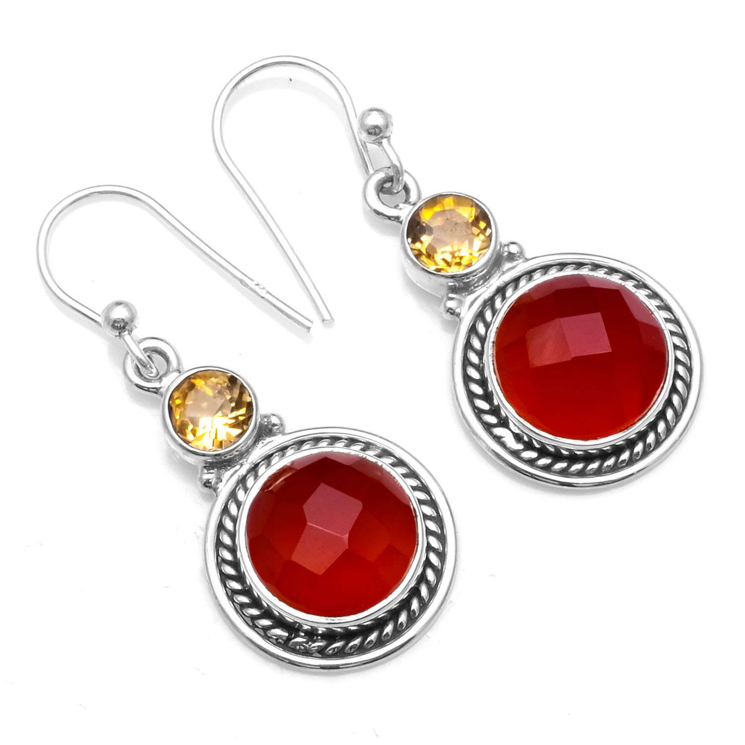 Carnelian, Citrine Gemstone Earrings Solid 925 Sterling Silver Handmade Earrings Jewelry Gift For Women And Girls E-824
Carnelian, Citrine Gemstone Earrings Solid 925 Sterling Silver Handmade Earrings Jewelry Gift For Women And Girls E-824