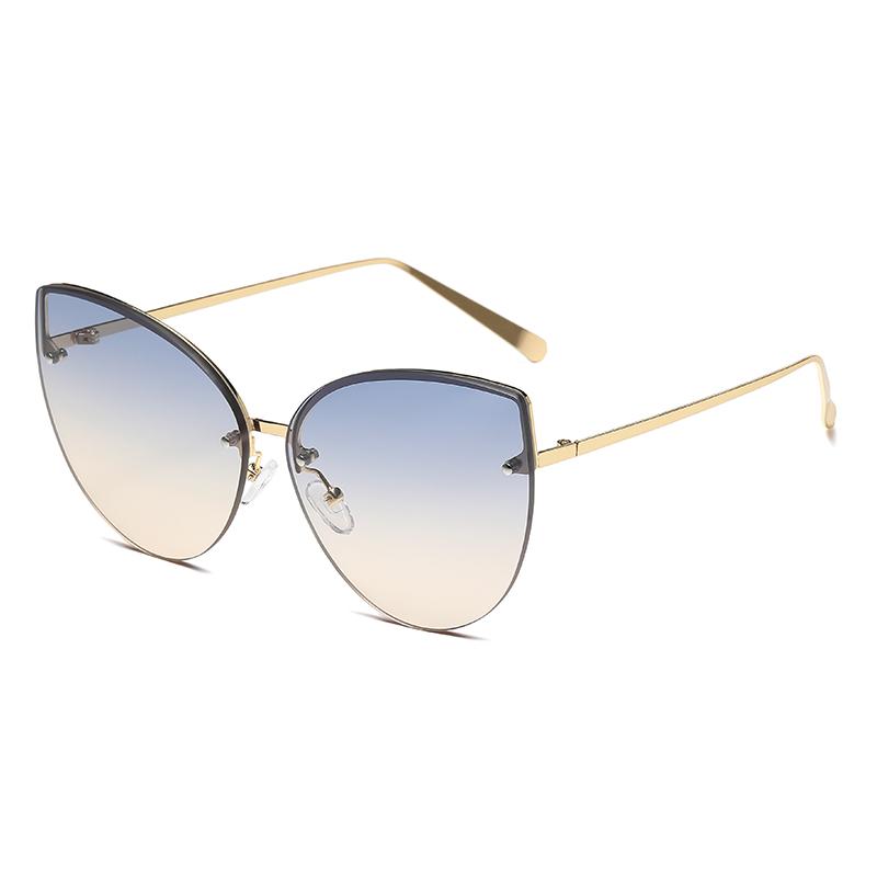 Cycling 1/2pcs Vintage Rimless Cat Eye Metal Sunglasses Casual Large Frames Shades Gradient Summer Traveling Sun Glasses Female
Cycling 1/2pcs Vintage Rimless Cat Eye Metal Sunglasses Casual Large Frames Shades Gradient Summer Traveling Sun Glasses Female