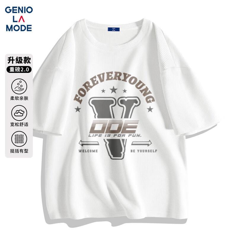 GENIOLAMODE Men s Heavyweight Waffle Knit Printed T-Shirt L
GENIOLAMODE Men s Heavyweight Waffle Knit Printed T-Shirt L