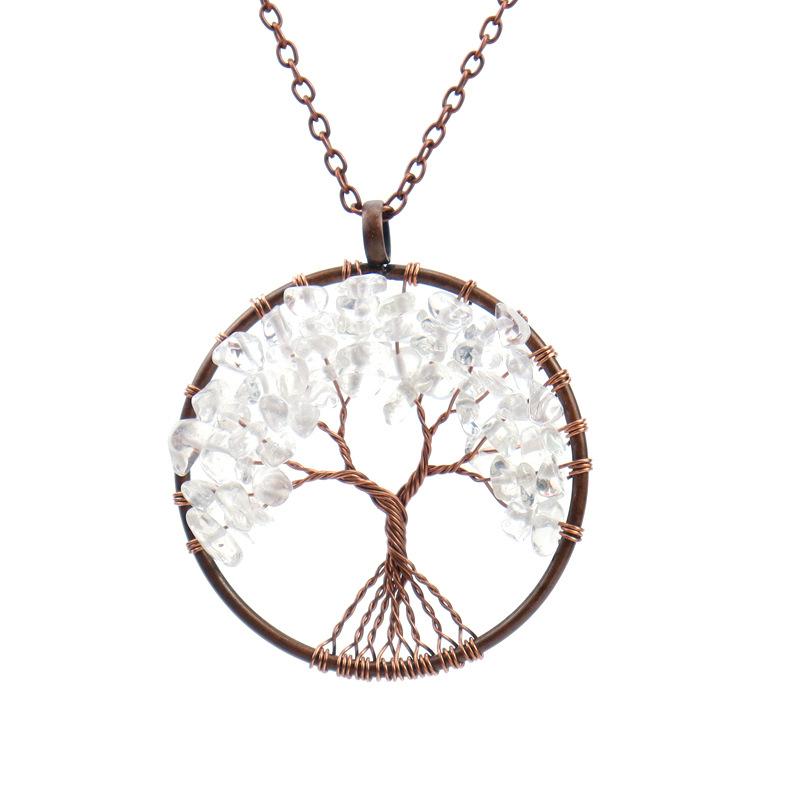 Handmade Natural Gravel Crystal Life Tree, Colorful Natural Stone Fortune Tree Necklace Direct Sales N81
Handmade Natural Gravel Crystal Life Tree, Colorful Natural Stone Fortune Tree Necklace Direct Sales N81