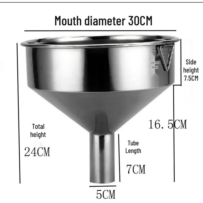 Jingyuheng 201 Stainless Steel Large Mouth Funnel
Jingyuheng 201 Stainless Steel Large Mouth Funnel