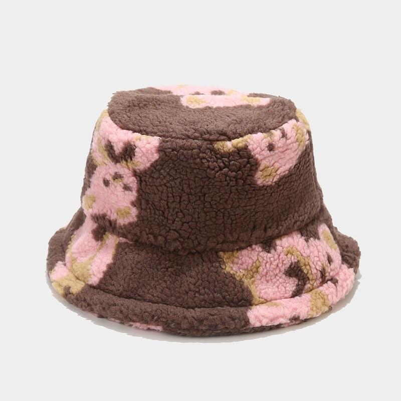 Childrens Warm Bear Print Wool Bucket Hat With Sunshade For Spring Fall
Childrens Warm Bear Print Wool Bucket Hat With Sunshade For Spring Fall