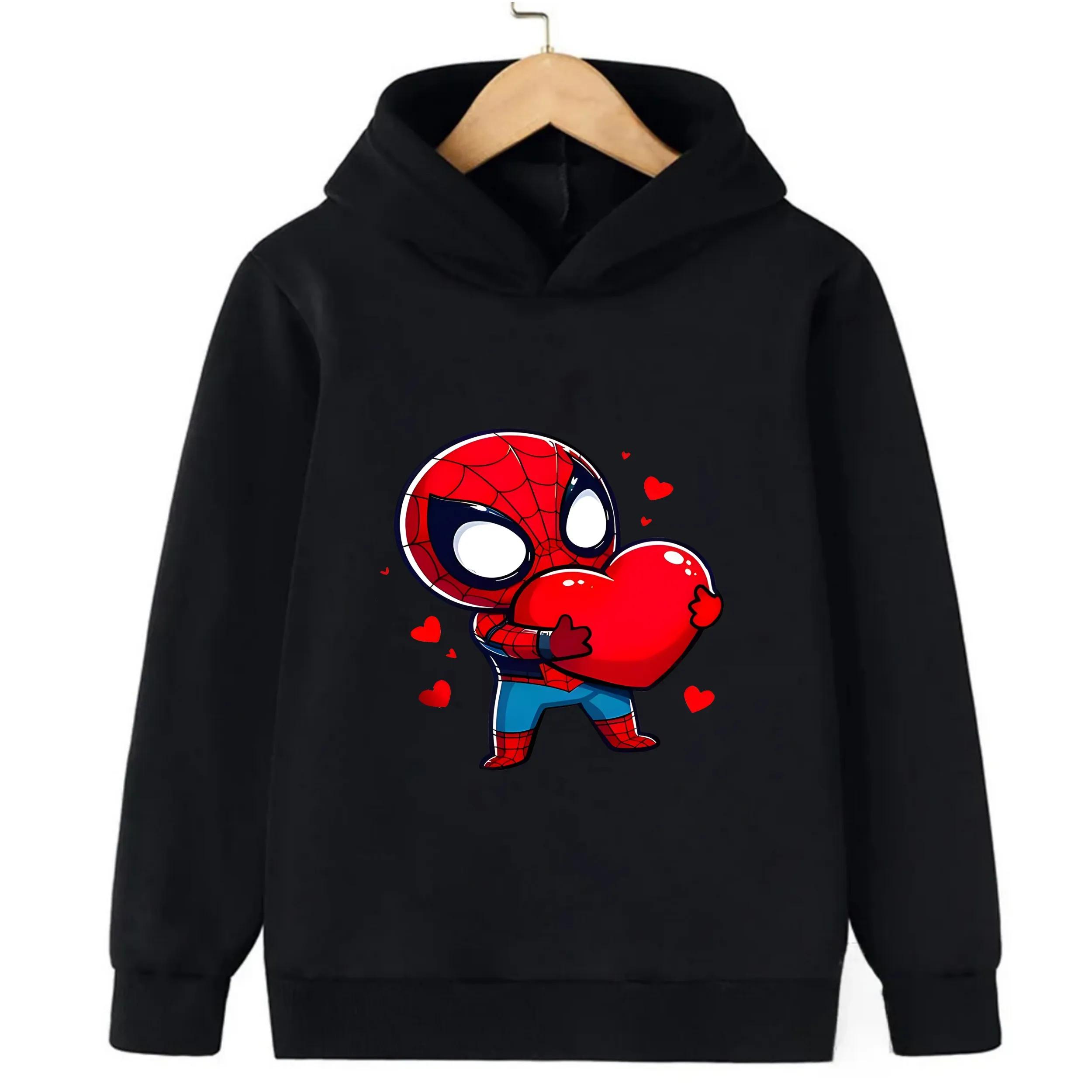 2025 Autumn Best-Selling Children s Hoodie Black Spider-Man Cartoon Heart Print Long-Sleeved Pullover Hoodie 5-6Y
2025 Autumn Best-Selling Children s Hoodie Black Spider-Man Cartoon Heart Print Long-Sleeved Pullover Hoodie 5-6Y