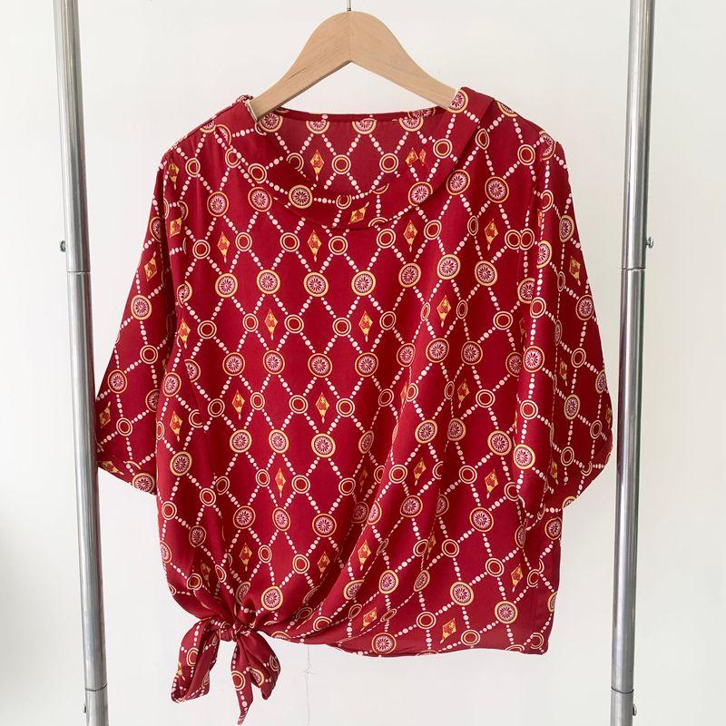 Special Offer Silk Short Sleeve Big Sale Middle-Aged and Elderly Shirt Ladieswear Summer Half Sleeve Women s Fashion Western Style plus Size T-shirt Red XL
Special Offer Silk Short Sleeve Big Sale Middle-Aged and Elderly Shirt Ladieswear Summer Half Sleeve Women s Fashion Western Style plus Size T-shirt Red XL