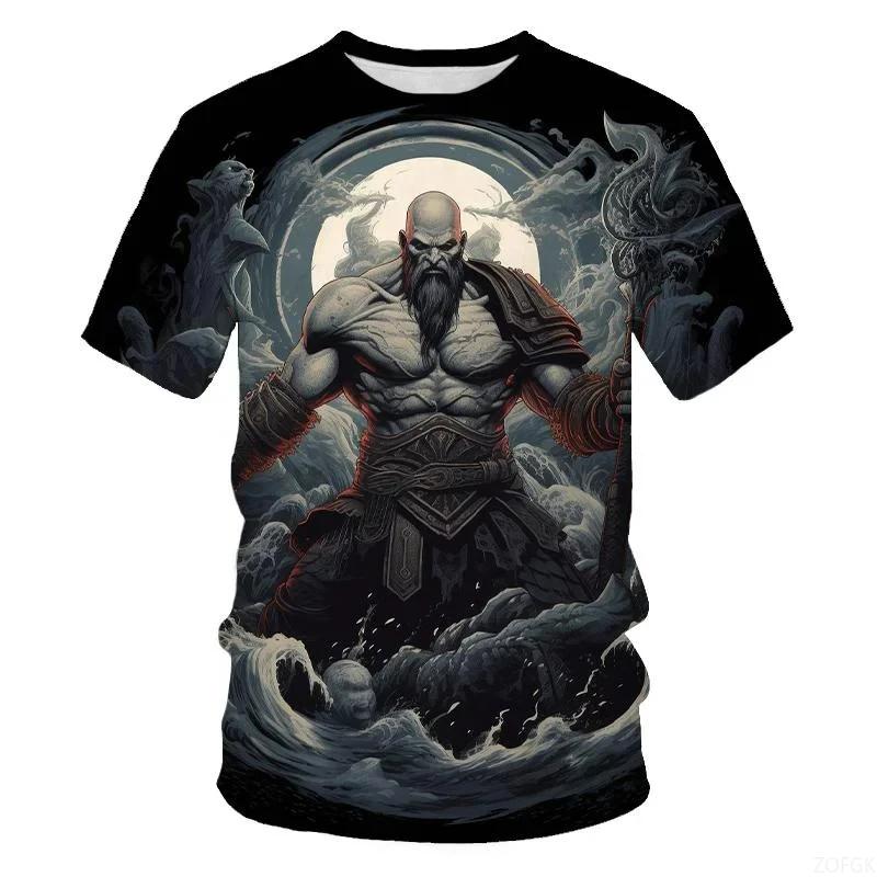 Men s Fashion Game Character 3D Printed T-shirt Hip Hop Trend Harajuku Street Wear Round Neck Short Sleeve God of War Summer S
Men s Fashion Game Character 3D Printed T-shirt Hip Hop Trend Harajuku Street Wear Round Neck Short Sleeve God of War Summer S
