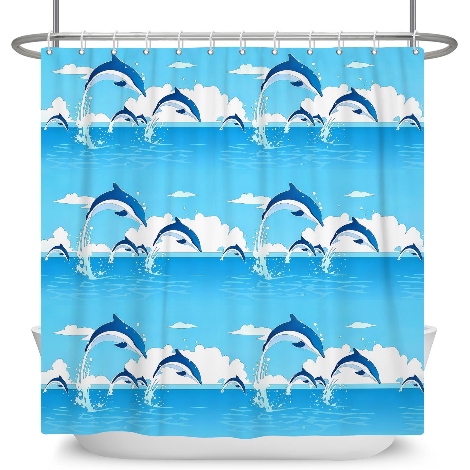 Cute Cartoon Whale Shower Curtain Kid Friendly Underwater Design Waterproof Bath Curtain For Bathroom Decor Polyester With Hooks W60H190(CM)-1 Pcs
Cute Cartoon Whale Shower Curtain Kid Friendly Underwater Design Waterproof Bath Curtain For Bathroom Decor Polyester With Hooks W60H190(CM)-1 Pcs