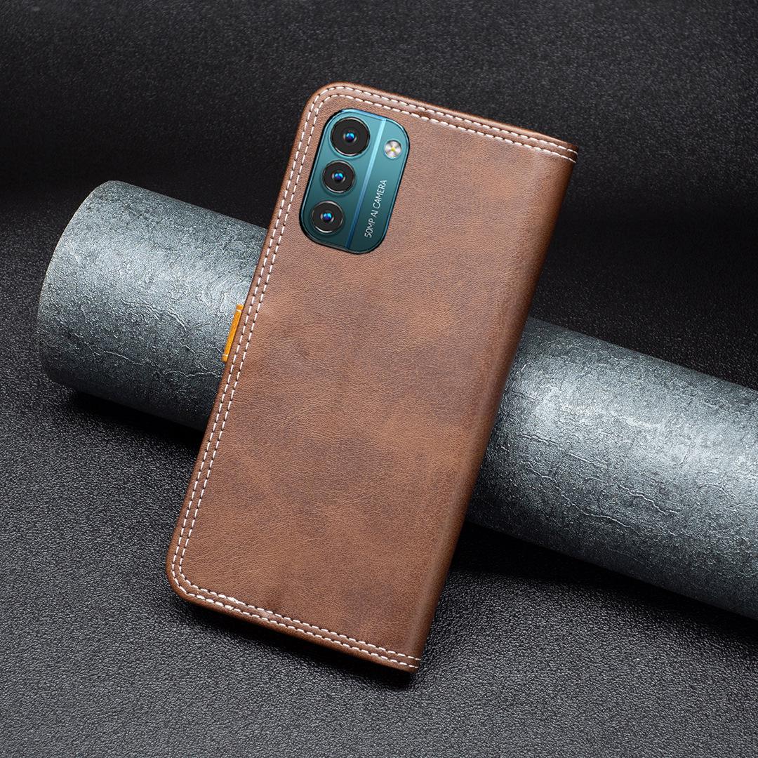 Nokia G21/G11 Flip Protective Leather Phone Case - Color Block Design Two-tone leather case BF12 for Nokia G21 G11 коричневый
Nokia G21/G11 Flip Protective Leather Phone Case - Color Block Design Two-tone leather case BF12 for Nokia G21 G11 коричневый
