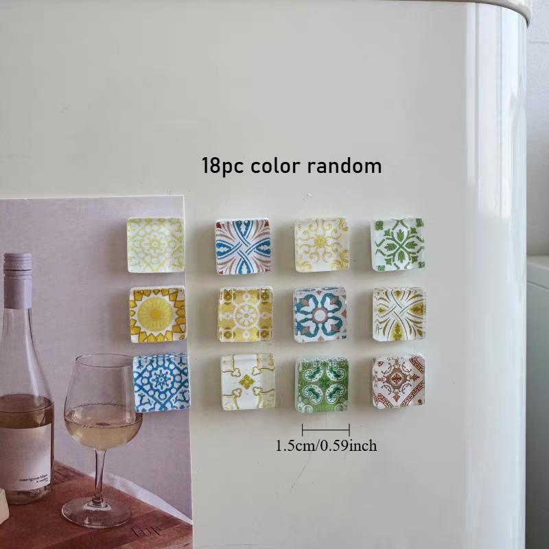 18pcs Retro Ethnic Print Colorful Mini Mosaic Refrigerator Magnets Cute Magnets Fridge Photo Message Decorative
18pcs Retro Ethnic Print Colorful Mini Mosaic Refrigerator Magnets Cute Magnets Fridge Photo Message Decorative