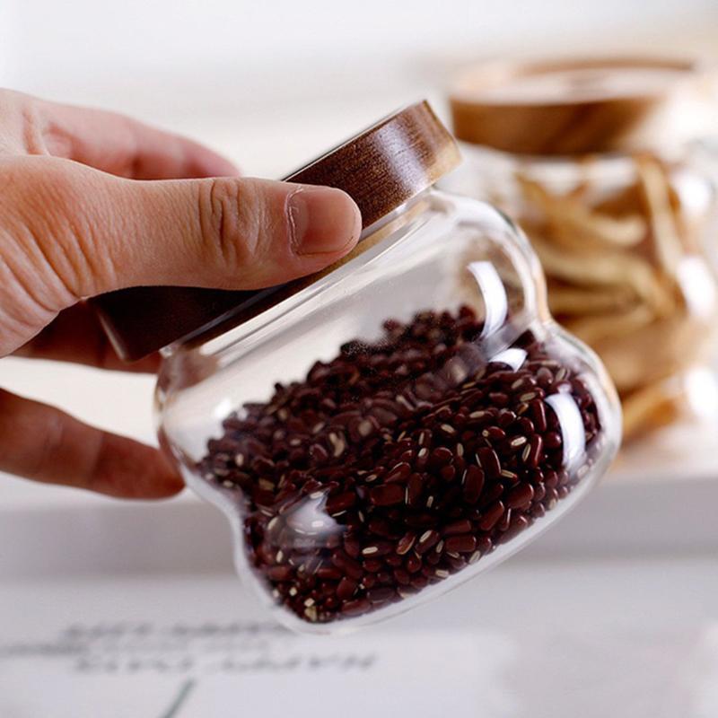 Food Container Kitchen Storage Bottles Jar Glass Airtight Canister Grains Tea Coffee Beans Grains Candy Jars Wood Lid Containers 350ml
Food Container Kitchen Storage Bottles Jar Glass Airtight Canister Grains Tea Coffee Beans Grains Candy Jars Wood Lid Containers 350ml