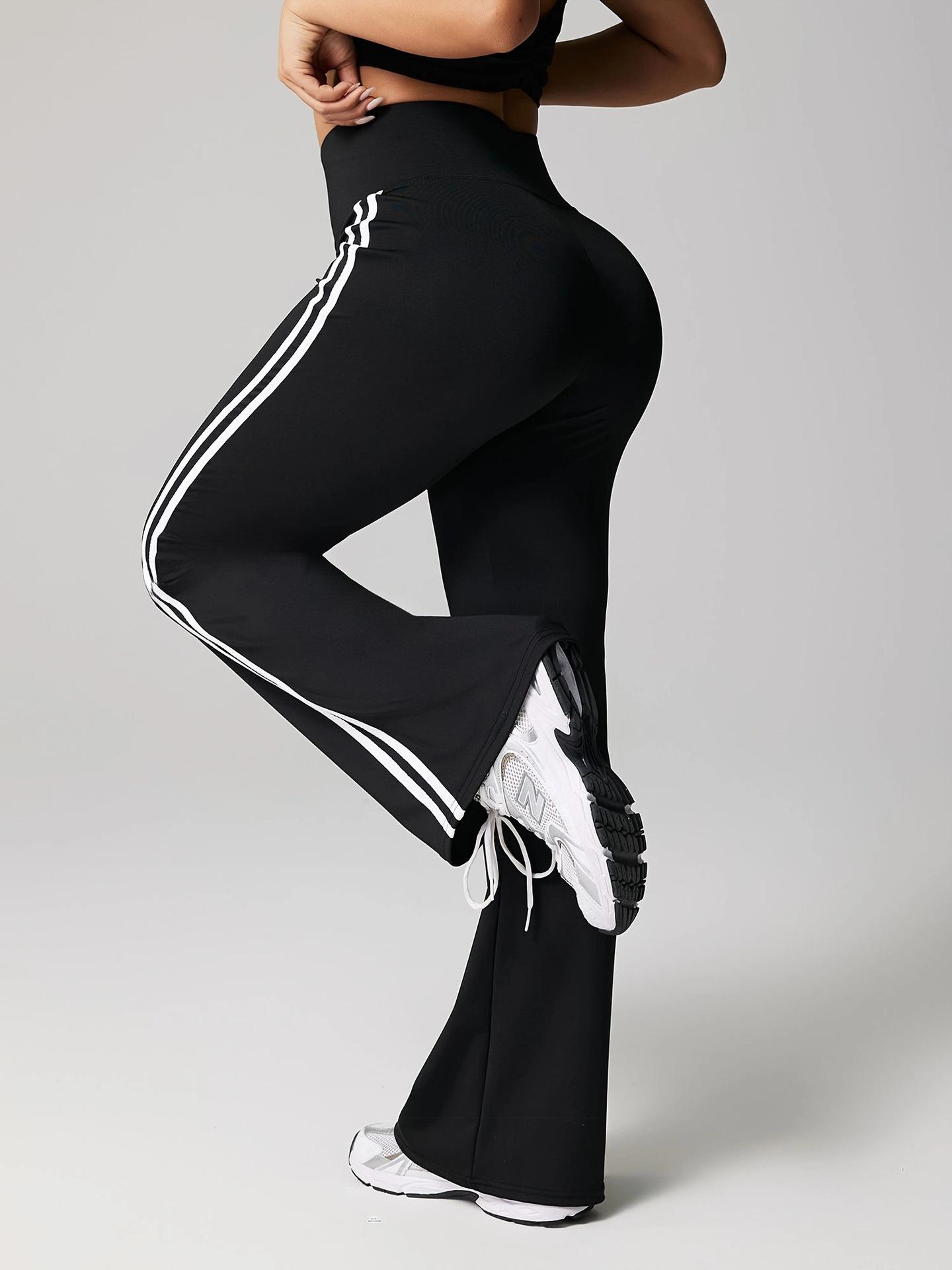 JYL Yoga Shorts Trousers Suit Black White Contrast Flared Pants Quick Daily S квасолі чорного кольору
JYL Yoga Shorts Trousers Suit Black White Contrast Flared Pants Quick Daily S квасолі чорного кольору