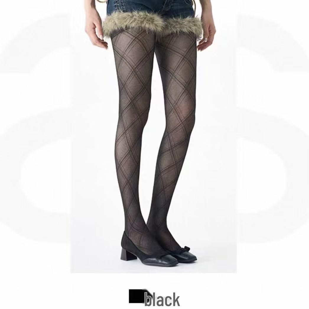 Women s Diamond Lattice Sheer Stockings - Black, Snag-Resistant, Durable, Sexy Jacquard Pattern, Ideal for Spring/Summer. One Size (80-130cm) OPP Simple Pack
Women s Diamond Lattice Sheer Stockings - Black, Snag-Resistant, Durable, Sexy Jacquard Pattern, Ideal for Spring/Summer. One Size (80-130cm) OPP Simple Pack