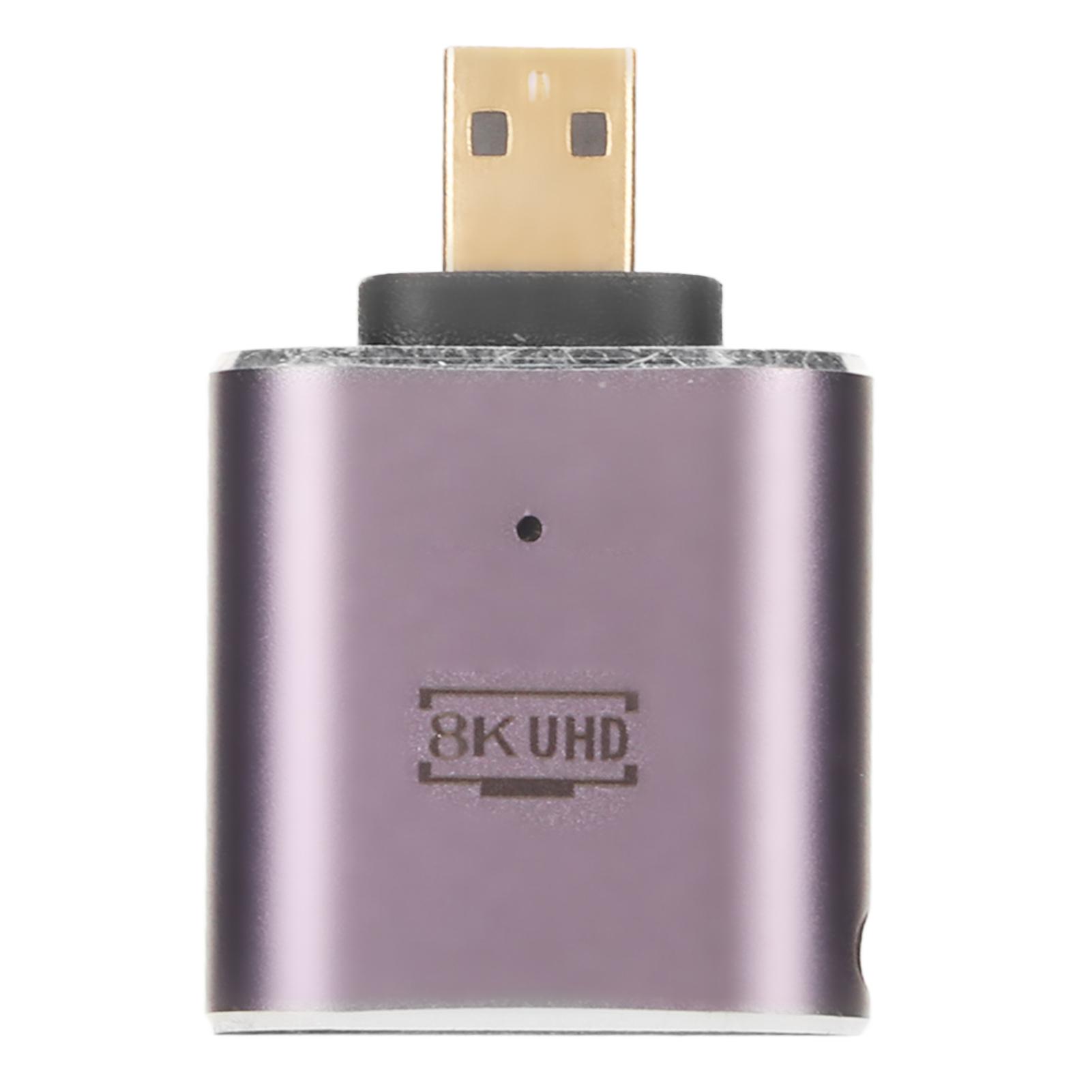 HD Multimedia Interface Female to Micro HD Multimedia Interface Adapter with LED Light 48Gbps
HD Multimedia Interface Female to Micro HD Multimedia Interface Adapter with LED Light 48Gbps
