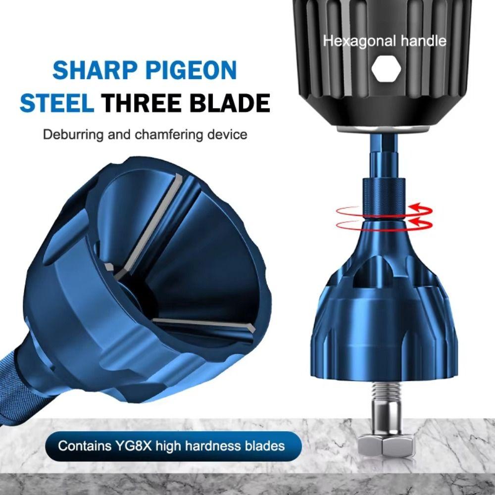 Universal Deburring External Chamfer Tool Metal Screw Repairer Durable Deburring Tool 
Universal Deburring External Chamfer Tool Metal Screw Repairer Durable Deburring Tool