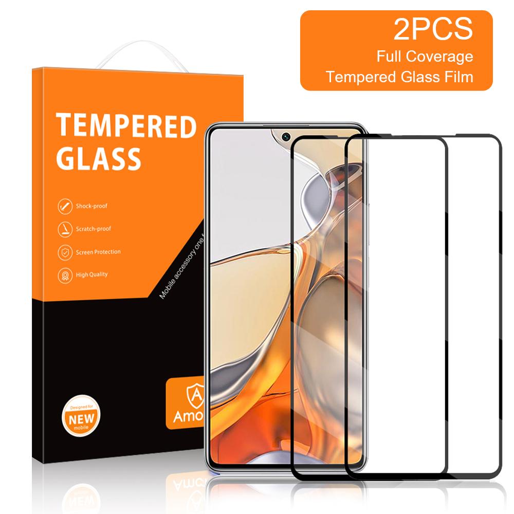 AMORUS 2Pcs HD Clarity Double Defense Series Full Size Full Glue Silk Printing Tempered Glass Screen Protector for Xiaomi 11T/11T Pro Type A
AMORUS 2Pcs HD Clarity Double Defense Series Full Size Full Glue Silk Printing Tempered Glass Screen Protector for Xiaomi 11T/11T Pro Type A