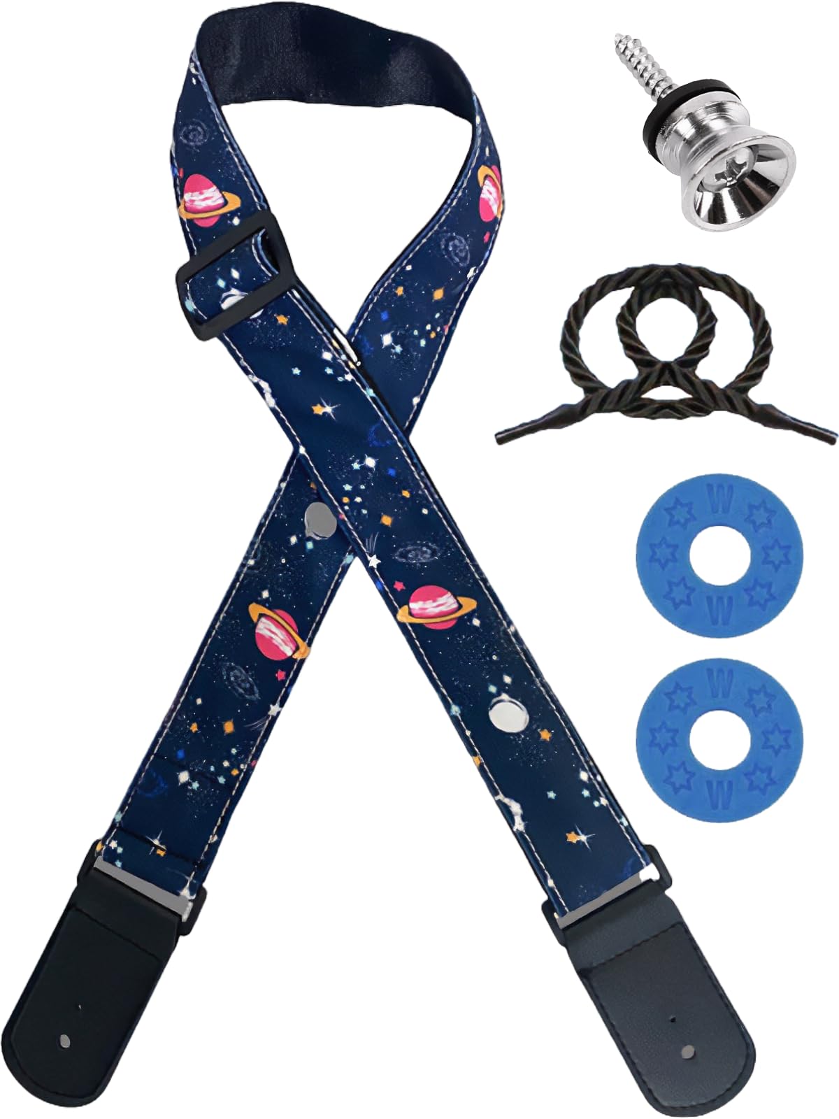 Tengyokudo Guitar Strap Strap Musical Electric Acoustic Guitar Strap, Pin, Lock, Instrument, Guitar, Bass, Guitar, (Planet Style)
Tengyokudo Guitar Strap Strap Musical Electric Acoustic Guitar Strap, Pin, Lock, Instrument, Guitar, Bass, Guitar, (Planet Style)