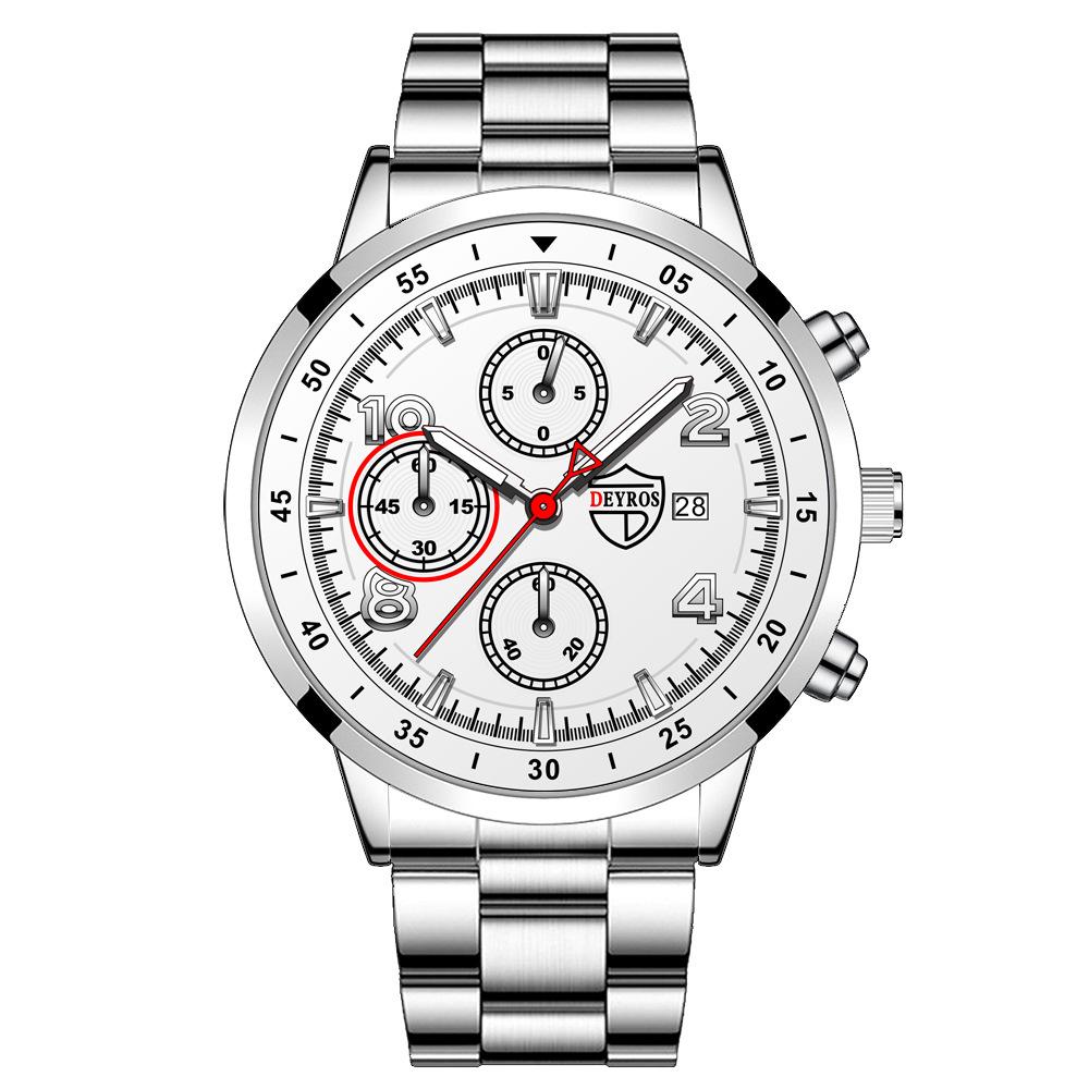 Модний діловий годинник Чоловічий годинник зі сталевим ремінцем Годинник Календар Чоловічий трендовий годинник Студентський годинник Кварцовий годинник Чоловічий годинник срібний
Модний діловий годинник Чоловічий годинник зі сталевим ремінцем Годинник Календар Чоловічий трендовий годинник Студентський годинник Кварцовий годинник Чоловічий годинник срібний