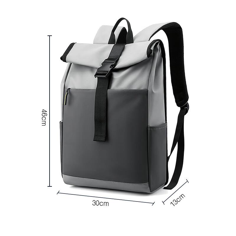 Color Block Roll-Top Backpack 30*13*46cm
Color Block Roll-Top Backpack 30*13*46cm