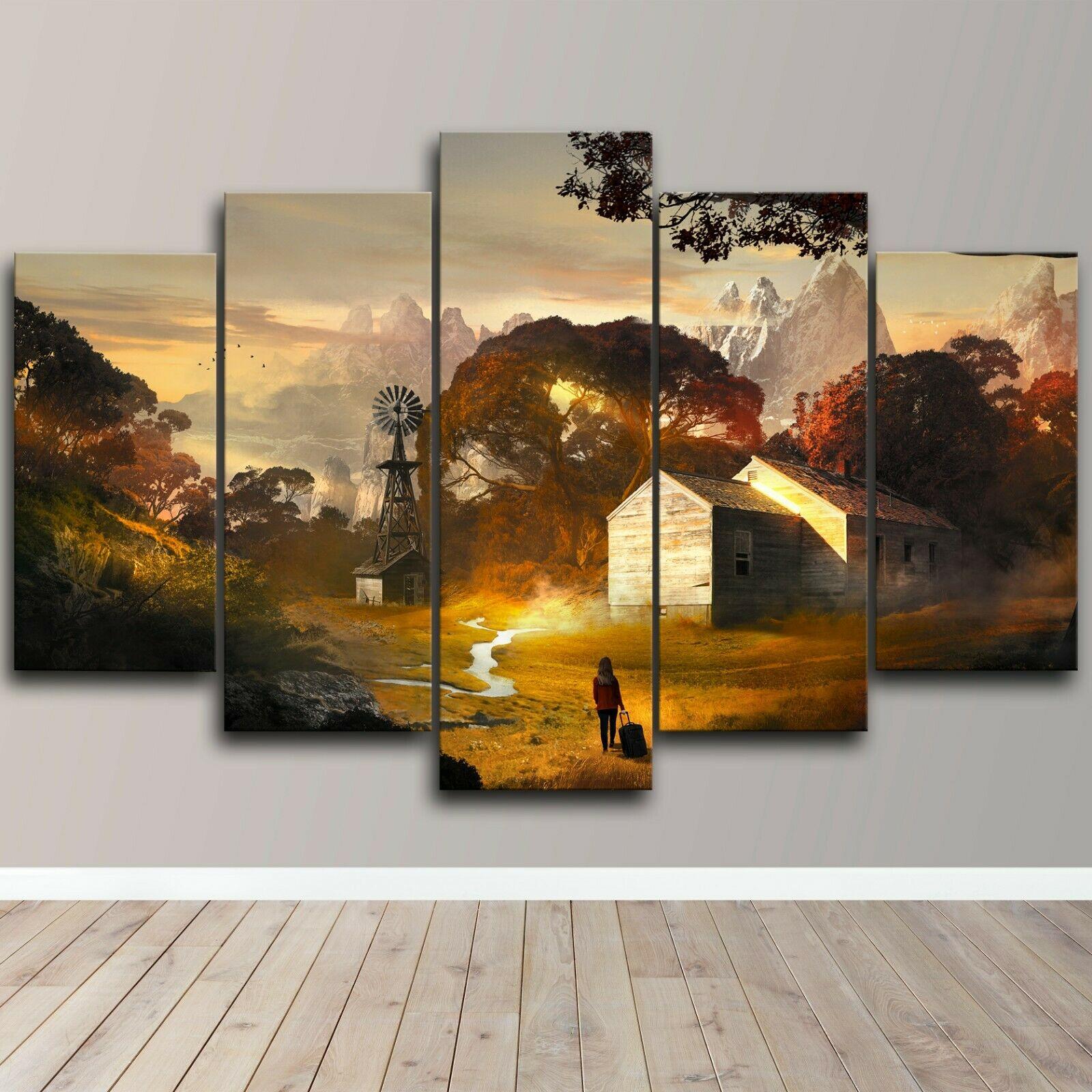 Unframed 5 Panel Leaving Home Travelling Sunset Canvas HD Print Posters Wall Art Picture Paintings for Living Room Home Decor 20x35 20x45 20x55cm
Unframed 5 Panel Leaving Home Travelling Sunset Canvas HD Print Posters Wall Art Picture Paintings for Living Room Home Decor 20x35 20x45 20x55cm