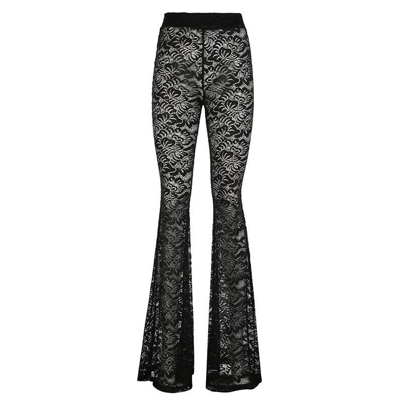 Dark Style Niche Sexy Lace Perspective High-waisted Bell-bottom Pants American Hottie Personalized Elastic Waist Versatile Trousers L чорний
Dark Style Niche Sexy Lace Perspective High-waisted Bell-bottom Pants American Hottie Personalized Elastic Waist Versatile Trousers L чорний