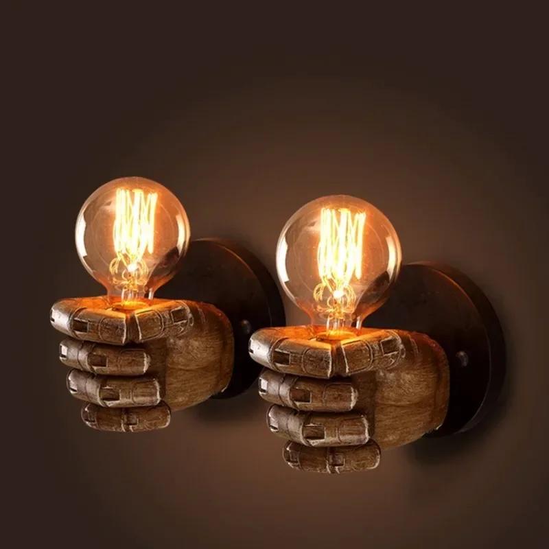 American Vintage Wood Hand Model Wall Lamps Loft Foyer Resin Wall Lights for Restaurant Study Dining Room Bar Coffee Shop
American Vintage Wood Hand Model Wall Lamps Loft Foyer Resin Wall Lights for Restaurant Study Dining Room Bar Coffee Shop