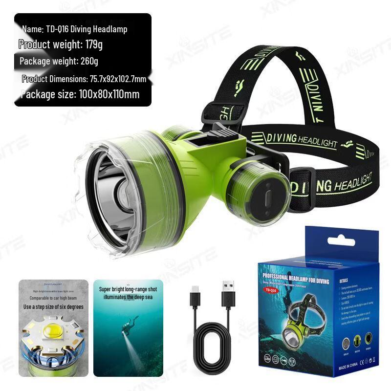 Strong Light Rechargeable Waterproof Diving Headlamp
Strong Light Rechargeable Waterproof Diving Headlamp