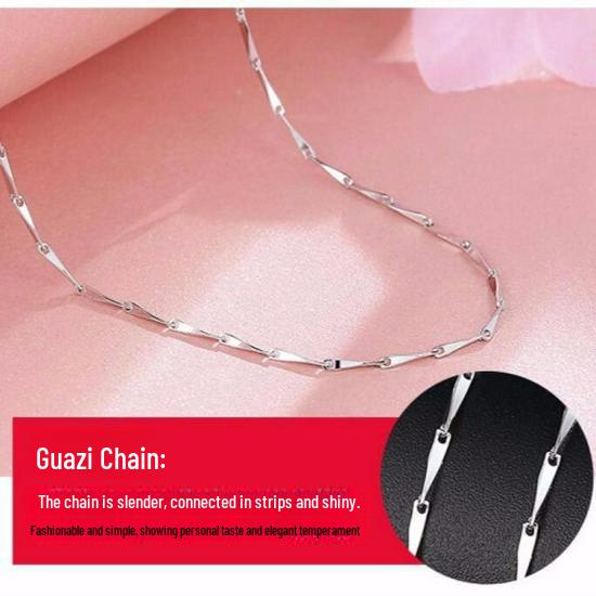 Ожерелье с переплетенными муассанитами «Любовь» — элегантная корейская подвеска на ключицу, идеальный подарок для женщины.