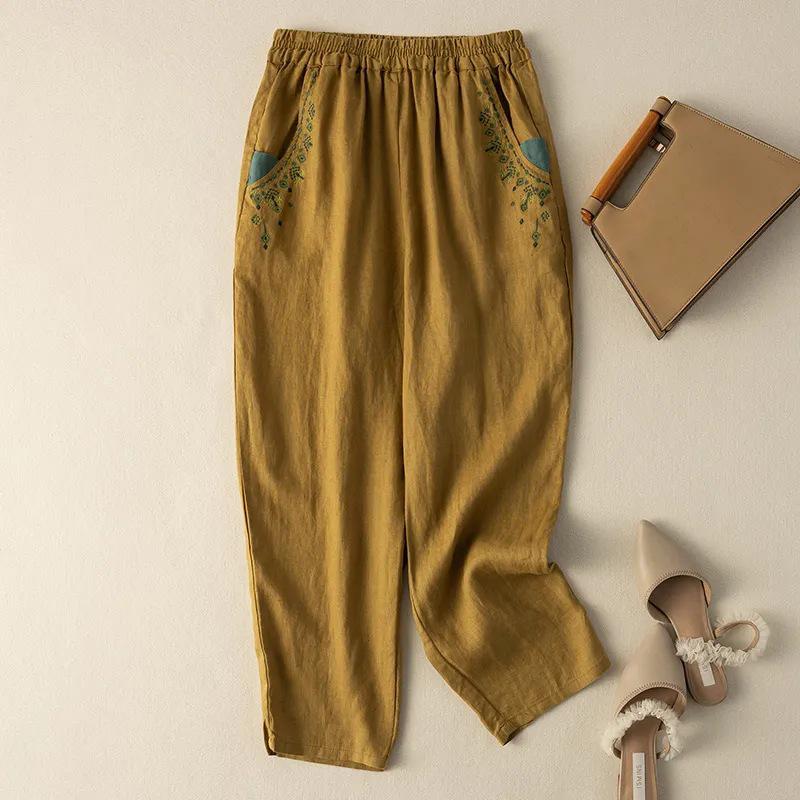 Women s Retro Embroidered Carrot Pants: Cotton & Linen Harem Style for All-Season Casual Wear XXXL
Women s Retro Embroidered Carrot Pants: Cotton & Linen Harem Style for All-Season Casual Wear XXXL