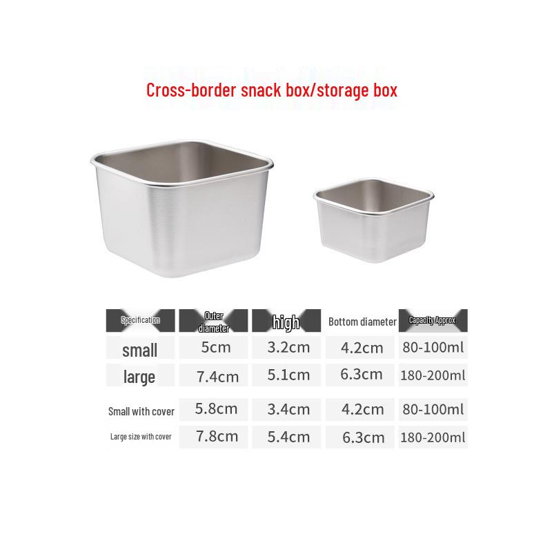 304 Stainless Steel Sauce Cup with Silicone Lid - Leakproof Salad Dressing Container/Snack Lunch Box
304 Stainless Steel Sauce Cup with Silicone Lid - Leakproof Salad Dressing Container/Snack Lunch Box