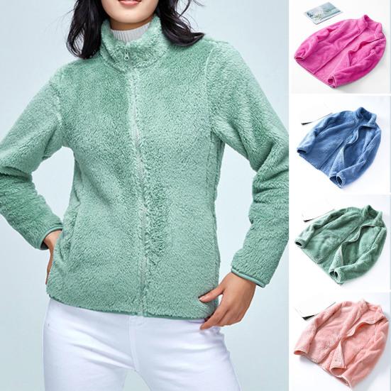 Женское пальто, сплошной цвет, воротник-стойка, длинные рукава, двусторонняя плюшевая молния, теплый мягкий кардиган, флисовое зимнее пальто для повседневной носки
Женское пальто, сплошной цвет, воротник-стойка, длинные рукава, двусторонняя плюшевая молния, теплый мягкий кардиган, флисовое зимнее пальто для повседневной носки