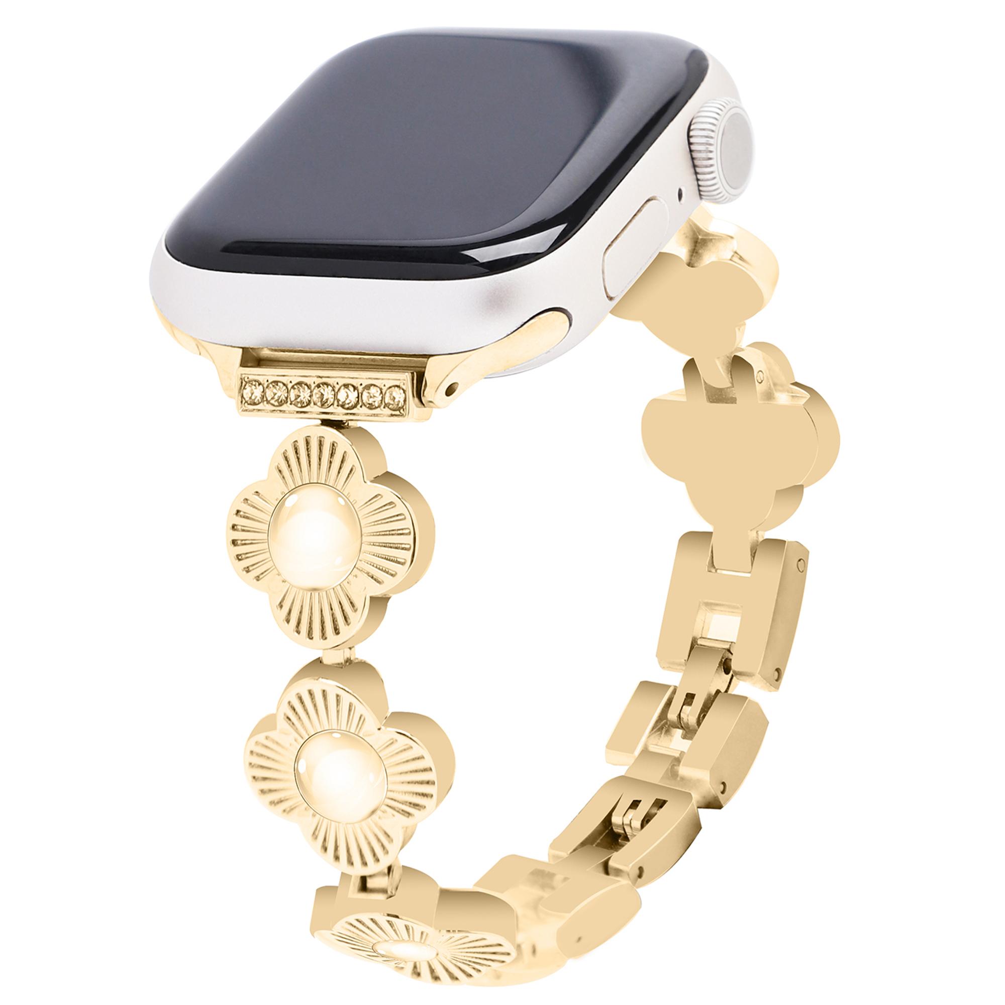 For Apple Watch 10 46mm/Ultra 2/Ultra 49mm/9 8 7 45mm/SE (2023) SE (2022) SE 6 5 4 44mm/3 2 1 42mm Flower Design Metal Watch Strap Silver
For Apple Watch 10 46mm/Ultra 2/Ultra 49mm/9 8 7 45mm/SE (2023) SE (2022) SE 6 5 4 44mm/3 2 1 42mm Flower Design Metal Watch Strap Silver