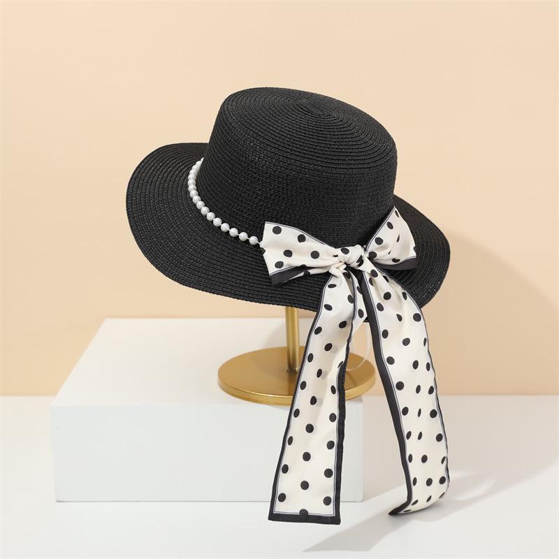 French Style Flat Top Straw Hat for Women Wide Brim Breathable Summer Sun Hat Elegant Beach Panama Hat Adult (52-56CM) чорний
French Style Flat Top Straw Hat for Women Wide Brim Breathable Summer Sun Hat Elegant Beach Panama Hat Adult (52-56CM) чорний