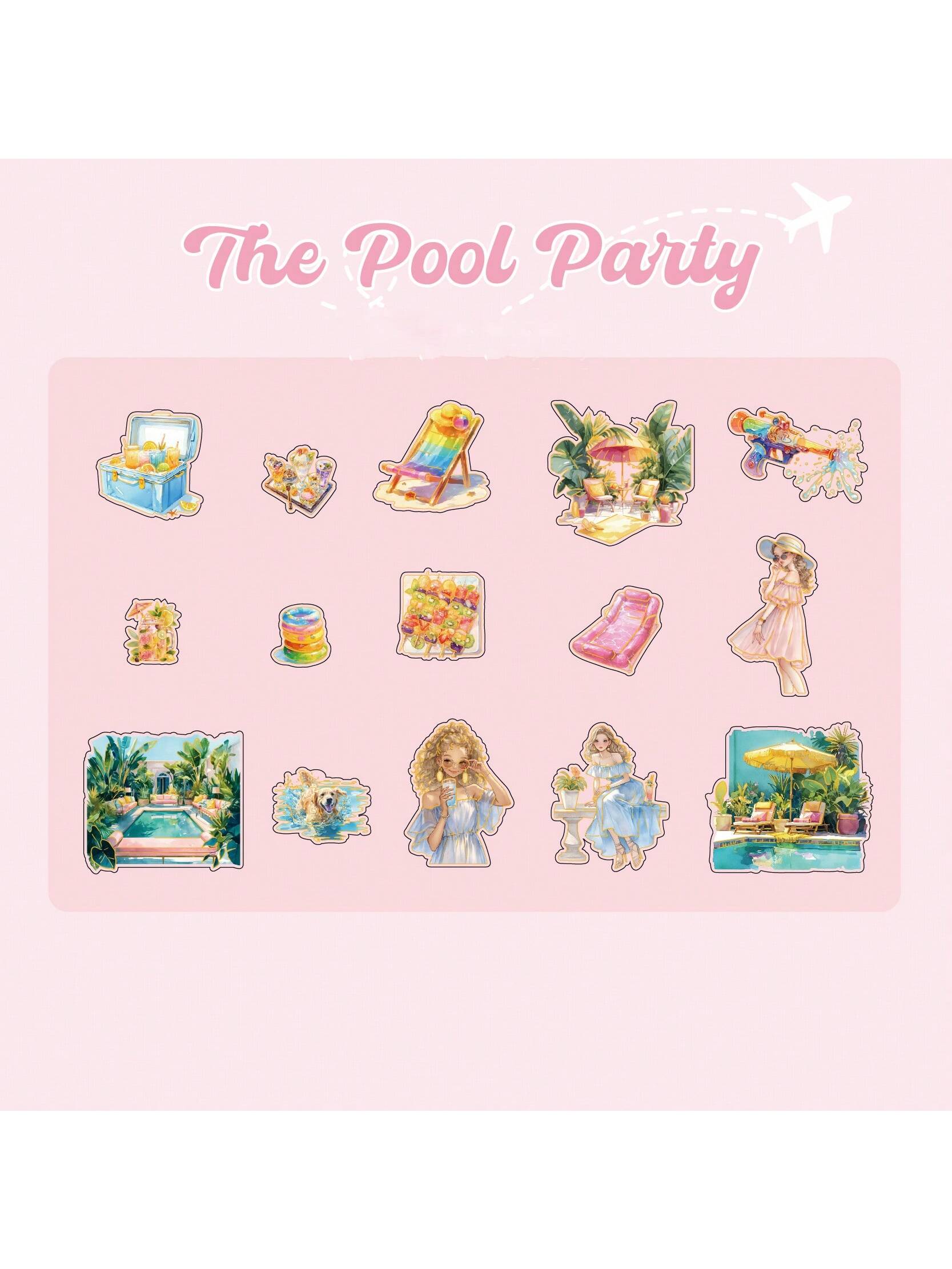 15 pcs Cute People Sticker PET Materials Journal Sticker Summer travel Series DIY Scrapbooking Collage Decor Stationery Supplies
15 pcs Cute People Sticker PET Materials Journal Sticker Summer travel Series DIY Scrapbooking Collage Decor Stationery Supplies