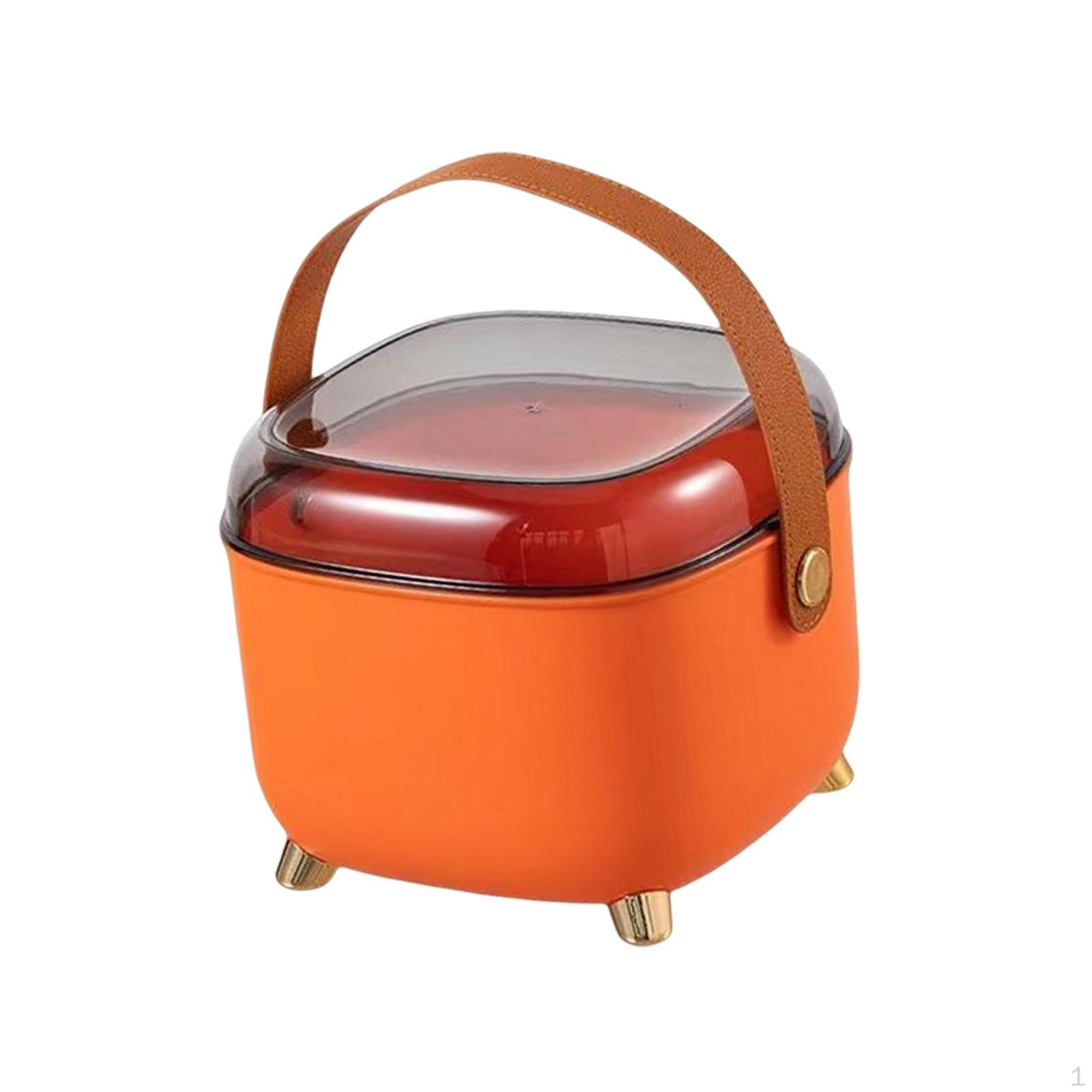 Ящик для хранения, органайзер для макияжа, косметический контейнер с прозрачной крышкой, многофункциональный, многослойный, портативный оранжевый
Ящик для хранения, органайзер для макияжа, косметический контейнер с прозрачной крышкой, многофункциональный, многослойный, портативный оранжевый