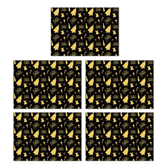 5Pcs Christmas Wrapping Paper Gold Foil Gift Wrap with Holiday Tree Designs Flower Bouquet Packing Paper for DIY Present Packaging 5pcs чёрный
5Pcs Christmas Wrapping Paper Gold Foil Gift Wrap with Holiday Tree Designs Flower Bouquet Packing Paper for DIY Present Packaging 5pcs чёрный