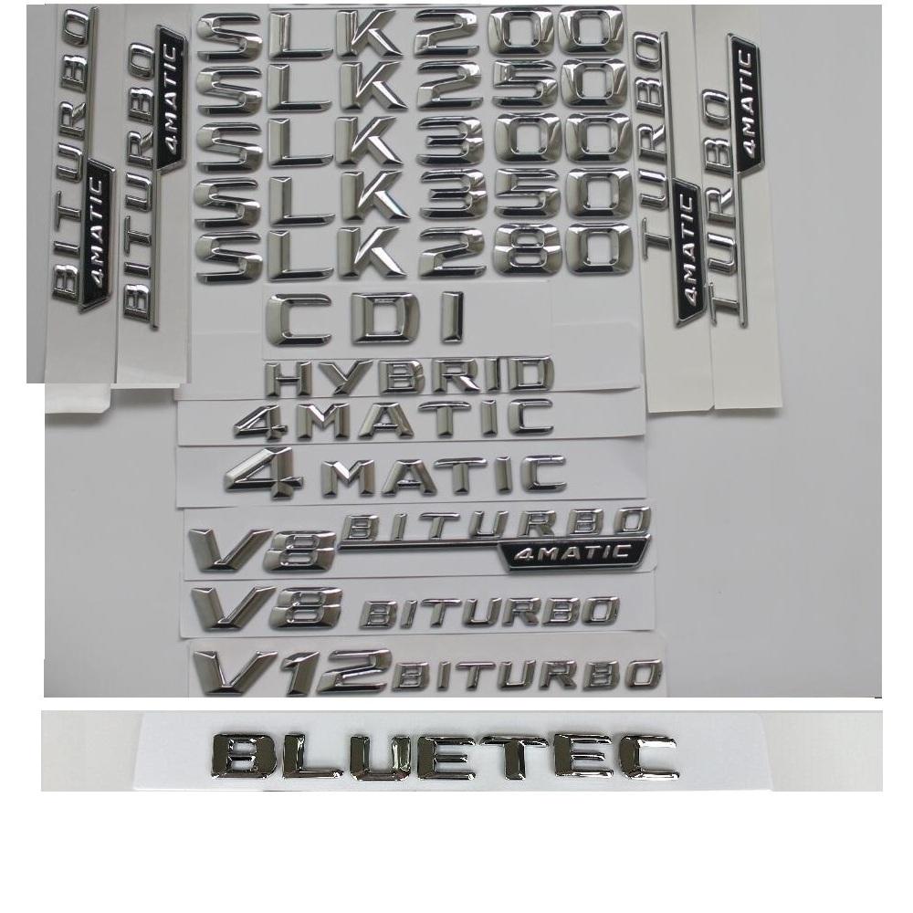 Chrome Trunk 3D Letters Badge Emblems for Mercedes Benz SLK32 SLK55 AMG SLK200 SLK230 SLK250 SLK300 SLK320 SLK350 4MATIC CDI SLK 32
Chrome Trunk 3D Letters Badge Emblems for Mercedes Benz SLK32 SLK55 AMG SLK200 SLK230 SLK250 SLK300 SLK320 SLK350 4MATIC CDI SLK 32