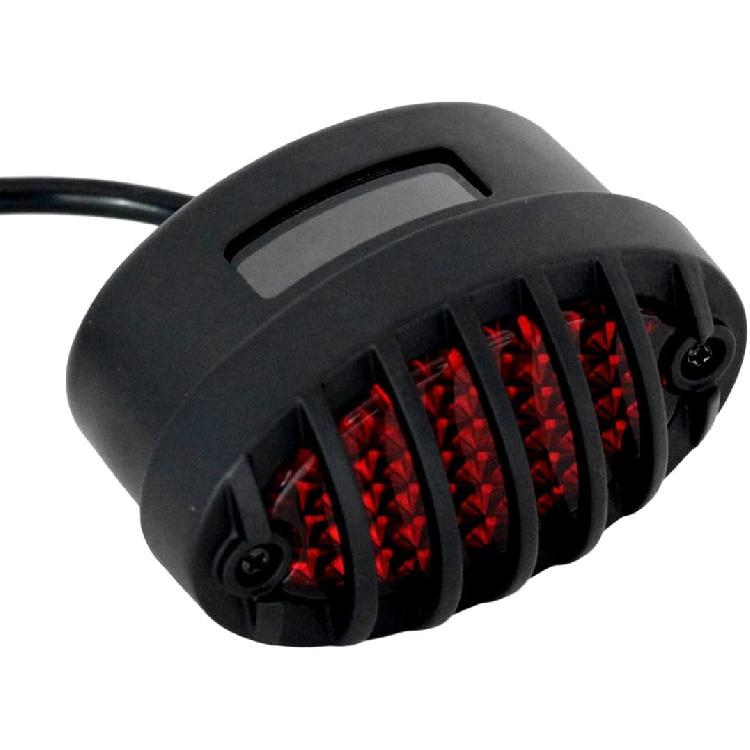 FATECIM Motorcycle Custom Oval-shaped LED Tail Light Cat Eye Rear Running Brake Stop Light Red Lens Integrated License Plate Lamp Universal Fit for Black/Red
FATECIM Motorcycle Custom Oval-shaped LED Tail Light Cat Eye Rear Running Brake Stop Light Red Lens Integrated License Plate Lamp Universal Fit for Black/Red