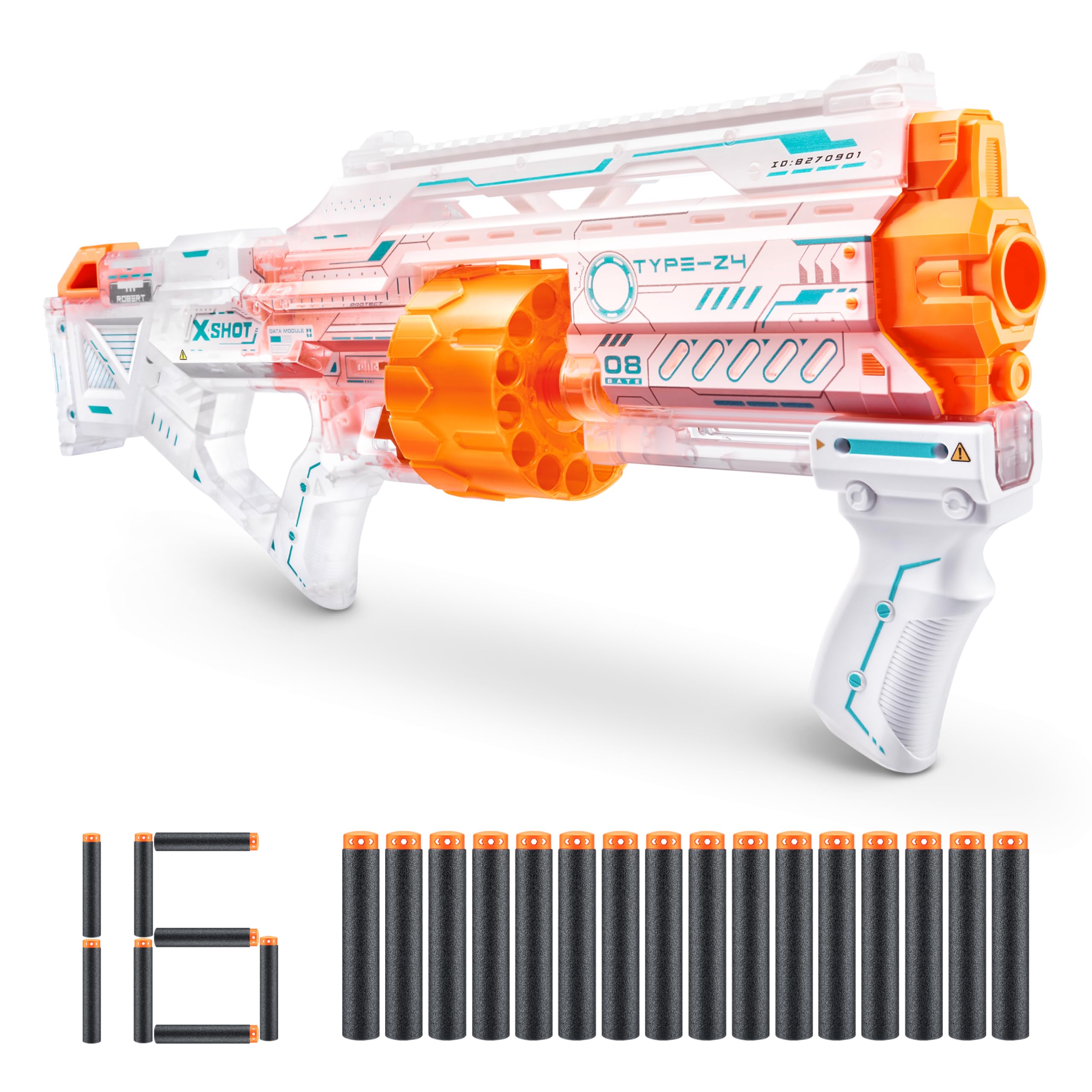 Skins Last Stand Ghost Blaster ZURU with 16 Darts Slam Fire Action Air Pocket Dart Technology Toy Foam Blaster for X-Shot Kids/Teens/Adults (Ghost)
Skins Last Stand Ghost Blaster ZURU with 16 Darts Slam Fire Action Air Pocket Dart Technology Toy Foam Blaster for X-Shot Kids/Teens/Adults (Ghost)