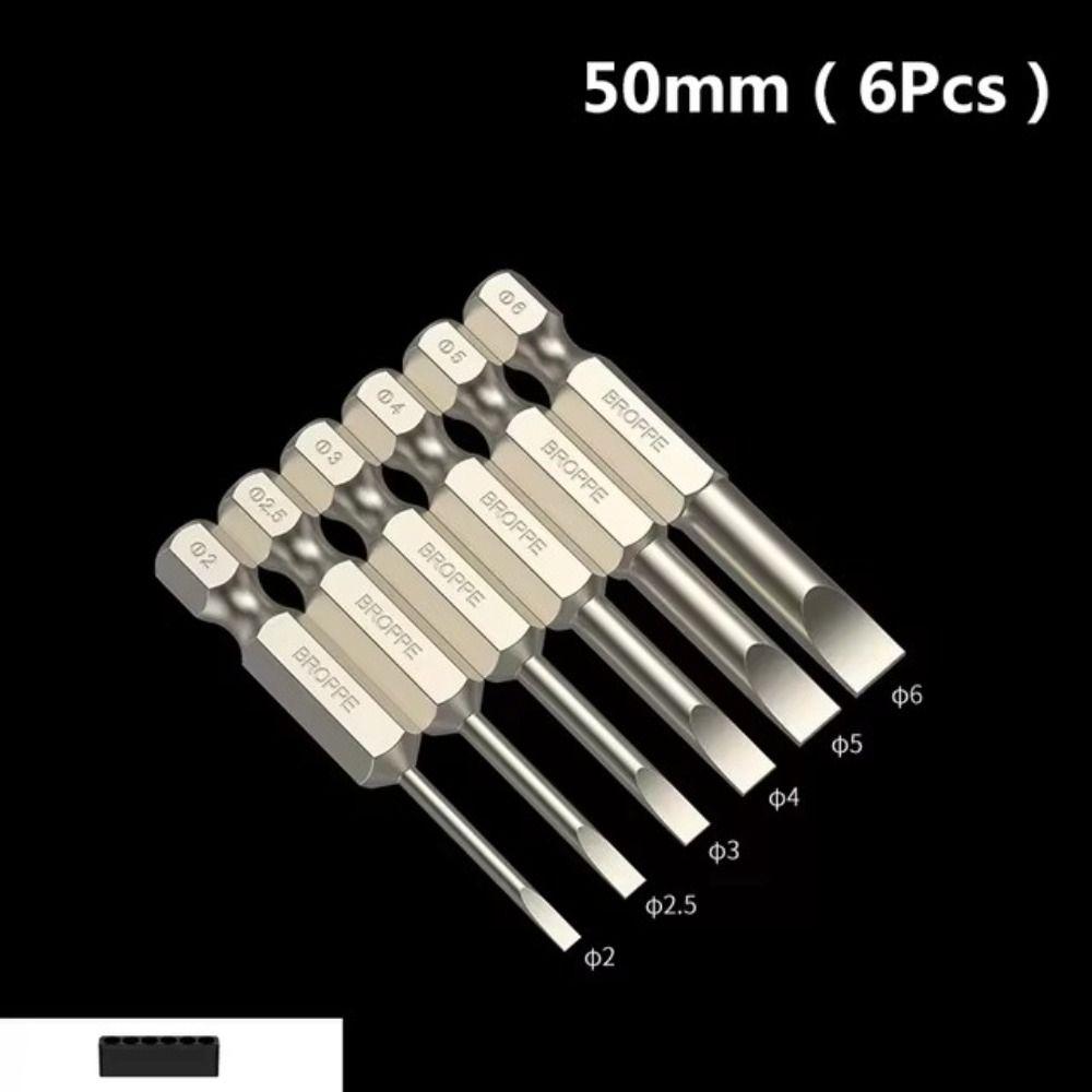 Набор быстросменных плоских отверток S2 Steel Electric Drill Tool 50mm
Набор быстросменных плоских отверток S2 Steel Electric Drill Tool 50mm