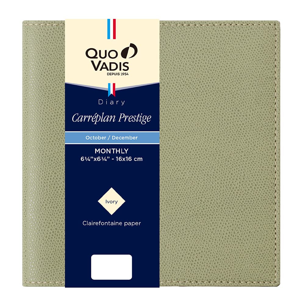 QUOVADIS 2026 Planner Diary Caleplan Prestige/Club (Monthly Block, Starts Oct 2025, Square Size 16x16cm) Sage Green qv12402sg
QUOVADIS 2026 Planner Diary Caleplan Prestige/Club (Monthly Block, Starts Oct 2025, Square Size 16x16cm) Sage Green qv12402sg