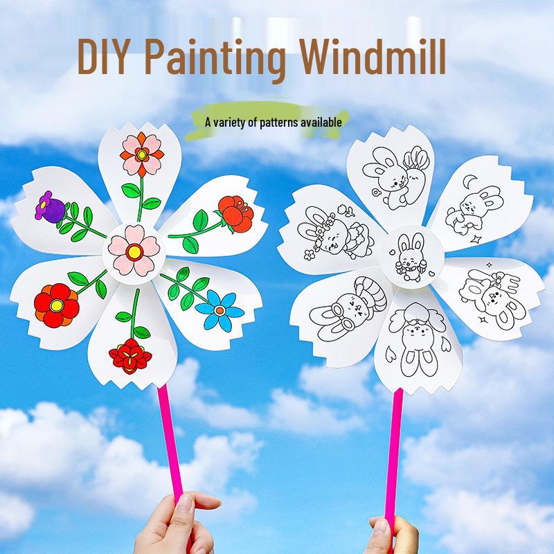 DIY Children s Windmill Painting Kit: Handmade Doodle Coloring and Craft Pack for Kids Creativity
DIY Children s Windmill Painting Kit: Handmade Doodle Coloring and Craft Pack for Kids Creativity
