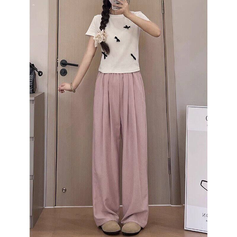 150.00kg Plus size Chubby Girl Nougat Pastry Yamamoto Pants Women Summer Thin White Pants Loose Slimming Ice Silk Wide Leg Pants Pink Pants XL
150.00kg Plus size Chubby Girl Nougat Pastry Yamamoto Pants Women Summer Thin White Pants Loose Slimming Ice Silk Wide Leg Pants Pink Pants XL