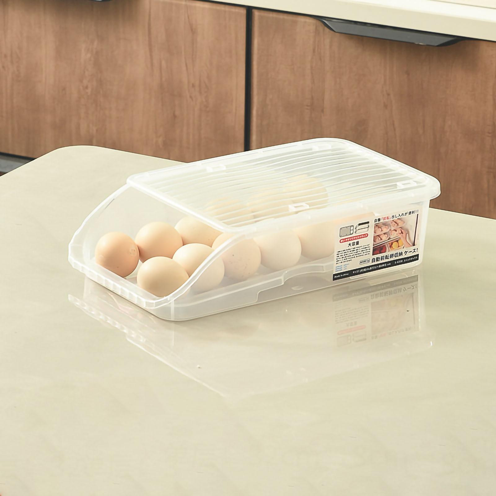 Egg Storage Box Plastic Automatic Rolling Transparent Thickened Grooved Egg Storage Container for чёрный
Egg Storage Box Plastic Automatic Rolling Transparent Thickened Grooved Egg Storage Container for чёрный