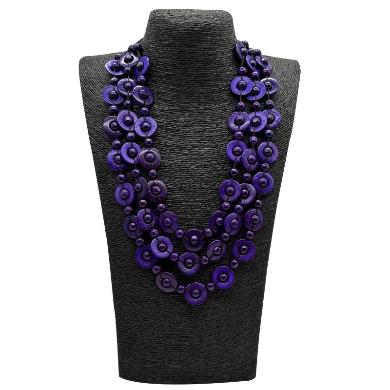 Bohemian Multi-Layer Coconut Shell Wood Bead Pendant Necklaces Women Ethnic Jewelry Hand Beaded Hanging Long Necklace 65cm фіолетовий
Bohemian Multi-Layer Coconut Shell Wood Bead Pendant Necklaces Women Ethnic Jewelry Hand Beaded Hanging Long Necklace 65cm фіолетовий