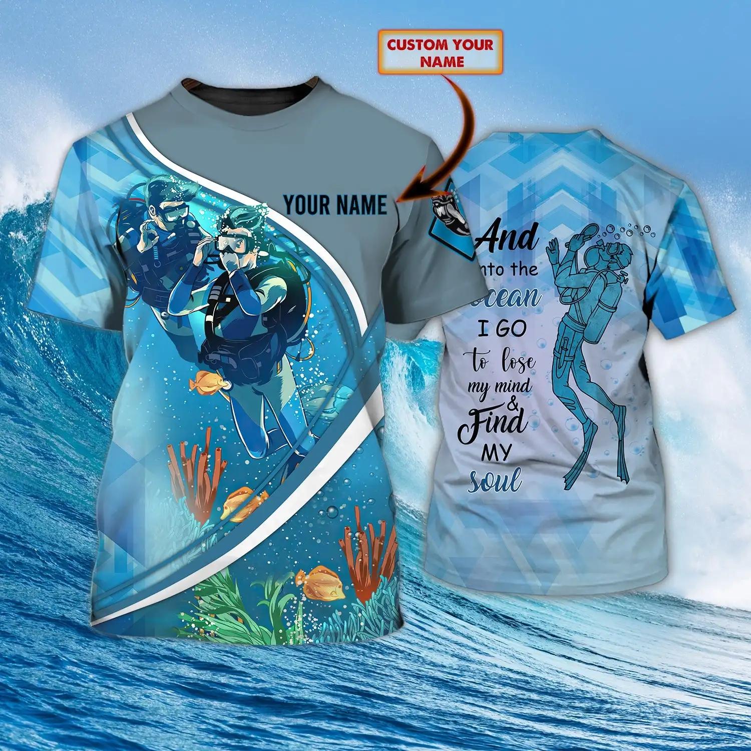 Fashionable Men s T-shirt Summer Diving Print 3D Short Sleeved Top Customized Casual Round Neck Plus Size Comfortable Top S
Fashionable Men s T-shirt Summer Diving Print 3D Short Sleeved Top Customized Casual Round Neck Plus Size Comfortable Top S