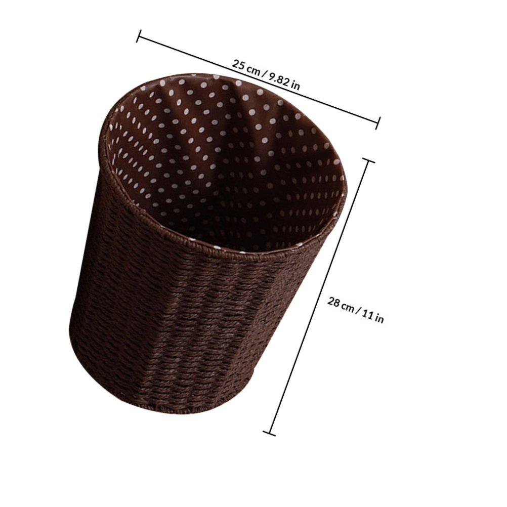 Multi-Function Rattan Waste Basket Woven Trash Can Pastoral Style Storage Basket for Kitchen Bedroom Living Room Sundries Fruits кофейный
Multi-Function Rattan Waste Basket Woven Trash Can Pastoral Style Storage Basket for Kitchen Bedroom Living Room Sundries Fruits кофейный