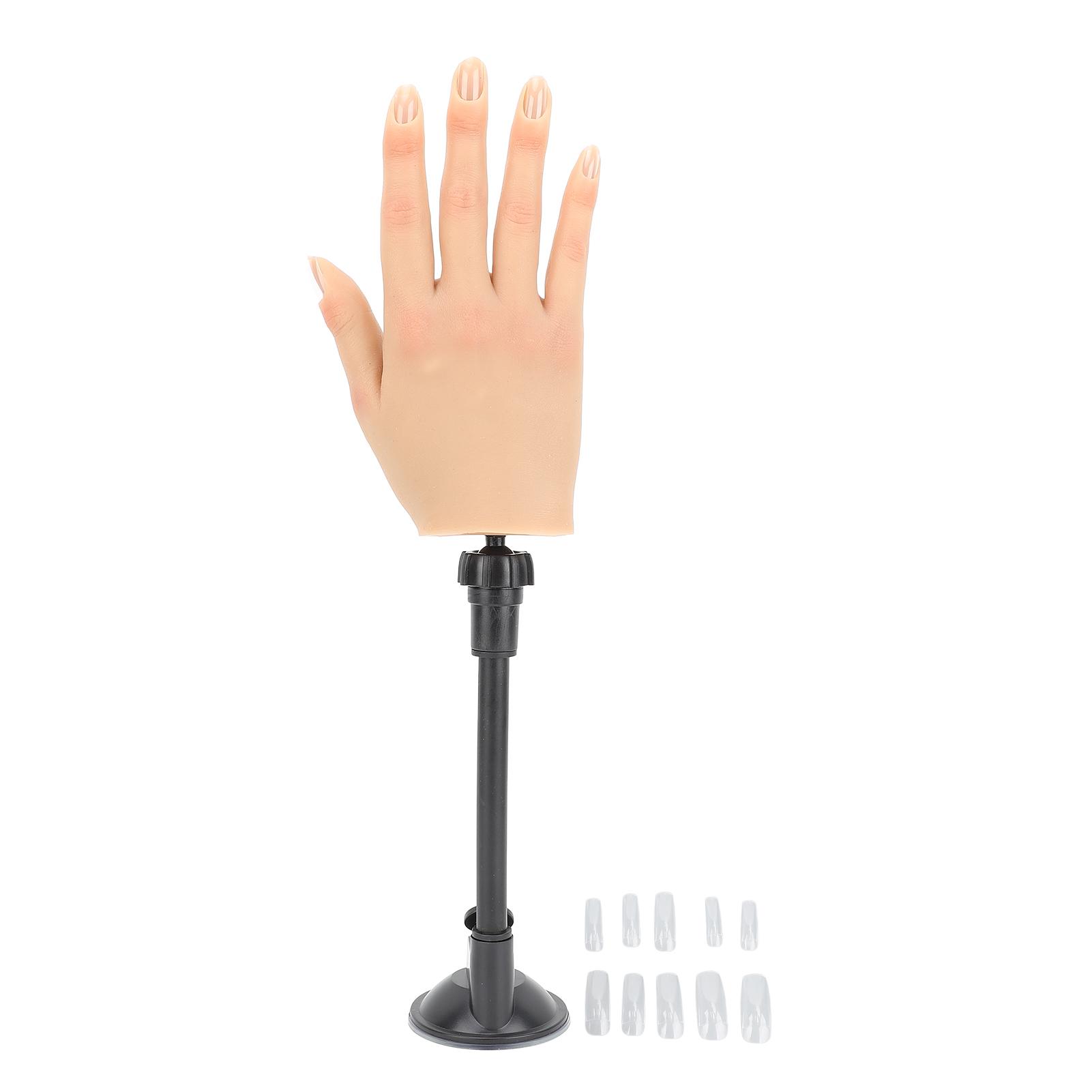 Nail Training Practice Hand Professional Bendable Silicone Female Mannequin Hand with Suction Stand Left hand
Nail Training Practice Hand Professional Bendable Silicone Female Mannequin Hand with Suction Stand Left hand